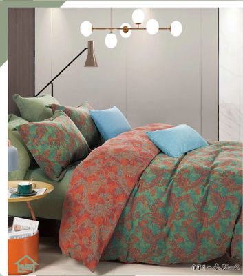 Ευρωπαίος άνθος Jacquard 100% βαμβάκι Πανδύα κάλυψη στρώμα κρεβατιού μαξιλάρι θήκη τοποθετημένο σεντόνι
