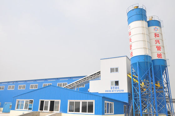 Υψηλής απόδοσης HZS60 60M3H 110kw Σιδηρουργική εγκατάσταση για την παρασκευή ομαδικών ομάδων Εμπορική κεντρική εγκατάσταση για το σιδηρουργικό ορυχείο με αναμεικτήρα