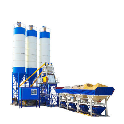 Υψηλής απόδοσης HZS60 60M3H 110kw Σιδηρουργική εγκατάσταση για την παρασκευή ομαδικών ομάδων Εμπορική κεντρική εγκατάσταση για το σιδηρουργικό ορυχείο με αναμεικτήρα