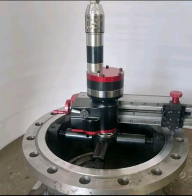 XDEM Μεταφορτωτή επιφάνεια επιφάνειας OD Mount Flange Facing Ναυπηγείο Επισκευή εξόρυξης