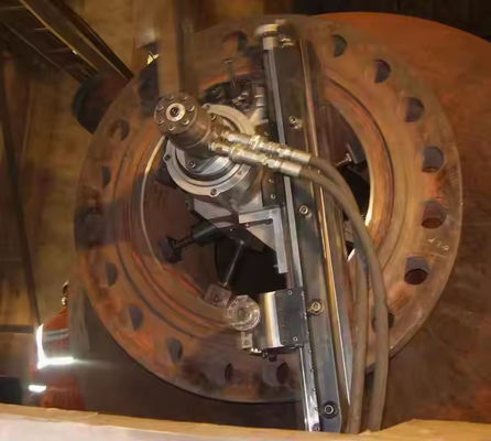XDEM Μεταφορτωτή επιφάνεια επιφάνειας OD Mount Flange Facing Ναυπηγείο Επισκευή εξόρυξης