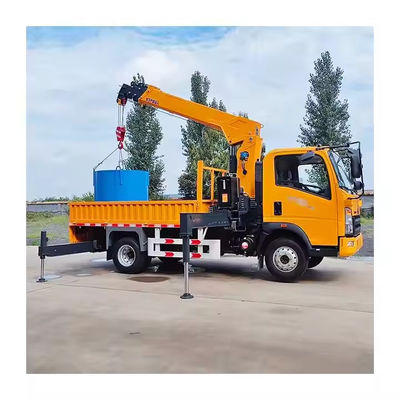 XDEM Ανεπτυγμένη εμβέλεια και ευελιξία Howo Brand Dump Truck Mounted Crane με τηλεσκοπική μπουμ