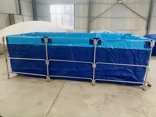 XDEM Γεωργία Δυνατό να αναδιπλωθεί PVC τετραγωνικές δεξαμενές Καλλιέργεια πετσέτα τετραγωνική λίμνη ψαριών ορθογώνιο σχήμα για χρήση σε ιχθυοτροφία