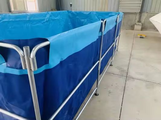 XDEM Γεωργία Δυνατό να αναδιπλωθεί PVC τετραγωνικές δεξαμενές Καλλιέργεια πετσέτα τετραγωνική λίμνη ψαριών ορθογώνιο σχήμα για χρήση σε ιχθυοτροφία