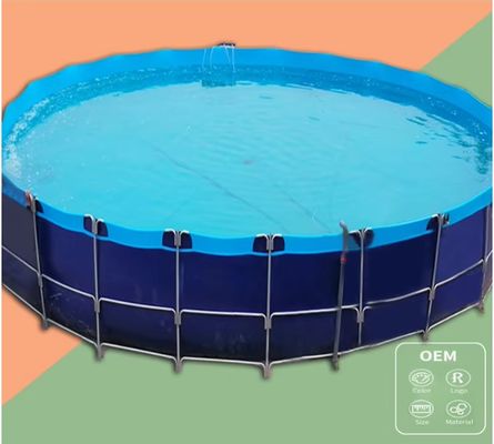 XDEM Γεωργία Δυνατό να αναδιπλωθεί PVC τετραγωνικές δεξαμενές Καλλιέργεια πετσέτα τετραγωνική λίμνη ψαριών ορθογώνιο σχήμα για χρήση σε ιχθυοτροφία