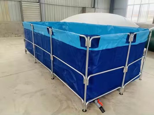 XDEM Γεωργία Δυνατό να αναδιπλωθεί PVC τετραγωνικές δεξαμενές Καλλιέργεια πετσέτα τετραγωνική λίμνη ψαριών ορθογώνιο σχήμα για χρήση σε ιχθυοτροφία