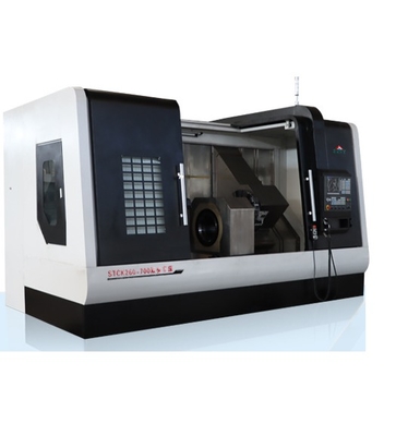 Δύο σπινδύλες CNC lathes μηχανή 5.5kW Ηλεκτρικός κινητήρας 380V