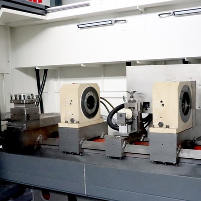 Δύο σπινδύλες CNC lathes μηχανή 5.5kW Ηλεκτρικός κινητήρας 380V