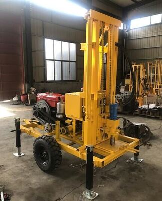 YZ50-150H Υδραυλική μηχανή γεωτρήσεις πηγάδι νερού ντίζελ Προαιρετικό τροχό/καταπατητή σασί 210m Βαθιά γεωτρήσεις γεώτρησης Ριγκ Max 400mm Διαμέτρου μεταβλητής ταχύτητας εξοπλισμός γεωτρήσεις νερού για άρδευση αγροκτημάτων