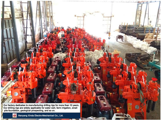 Portable XY-1A-4H Geological Exploration Drilling Rig 150m Hydraulic Feed Rock Coring Machine Integrated Diesel Engine Mud Pump For Mountain & Plain Construction Survey (Περιφερειακή έρευνα για το χερσαίο περιβάλλον)