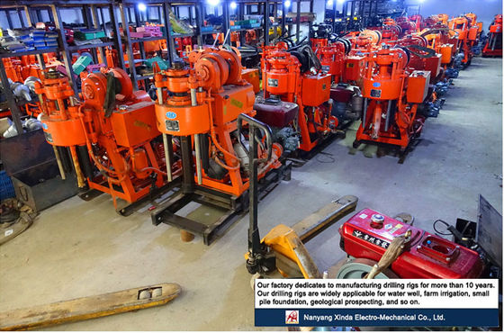 Portable XY-1A-4H Geological Exploration Drilling Rig 150m Hydraulic Feed Rock Coring Machine Integrated Diesel Engine Mud Pump For Mountain & Plain Construction Survey (Περιφερειακή έρευνα για το χερσαίο περιβάλλον)