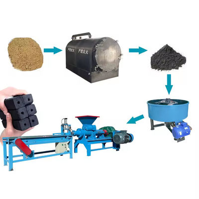 XDEM Μηχανή Briquette άνθρακα Coconut Husk ξύλο Briquette κατασκευής εξοπλισμού Coal Extruder Production Line
