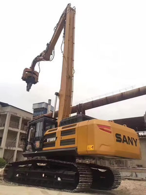 Προσαρμοσμένο 20-60 τόνων Digger Piling Boom Extension Boom and Arm με σφυρί για εξορυκτήρα κατασκευών