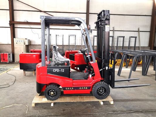 11km/H ηλεκτρικό Forklift 2 τόνου, χρησιμοποιημένο μπαταρία Forklift 120Ah