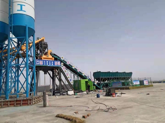 Κινητό συγκεκριμένο μέτρο εγκαταστάσεων 60cubic επεξεργασίας κατά δεσμίδες XDEM HZS60 ανά ώρα